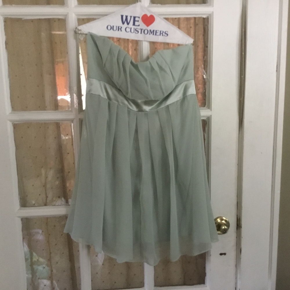 Strapless mini dress